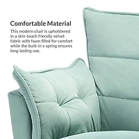 Ilia Sage Velvet Accent Chair