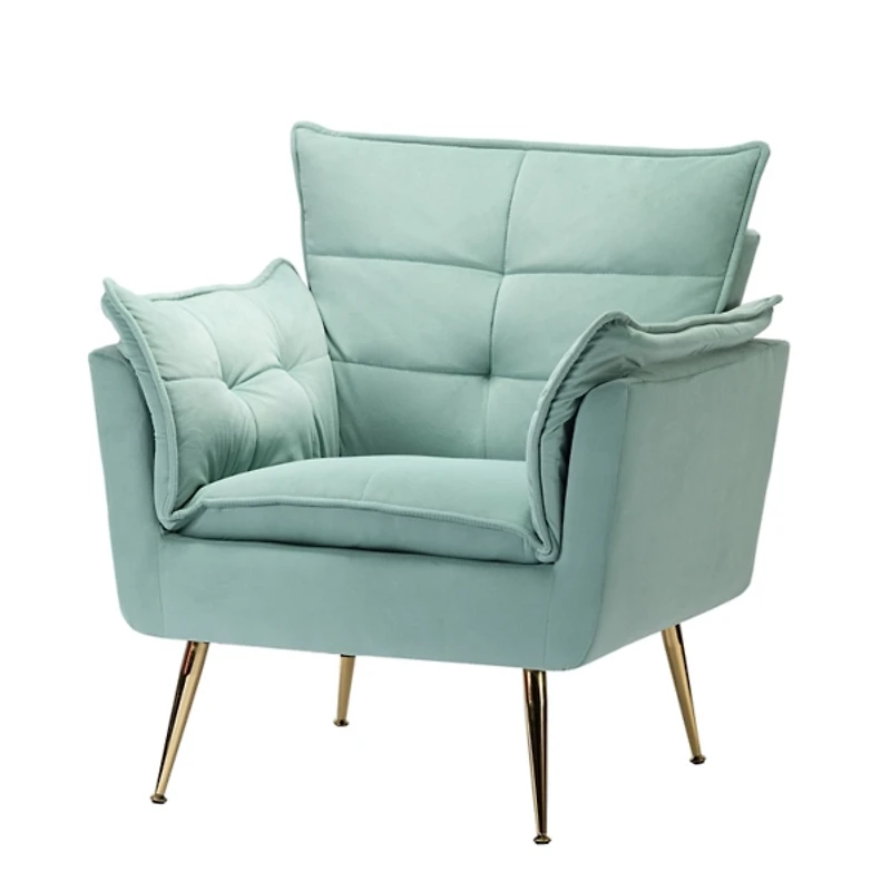 Ilia Sage Velvet Accent Chair