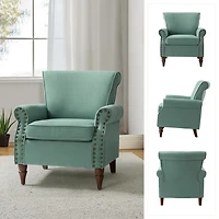 Cythnus Sage Green Accent Chair