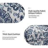 Erica Navy Damask Accent Chair
