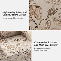 Lambert Beige Leaf Accent Chair