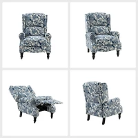 Asikli Blue Jacobean Manual Recliner