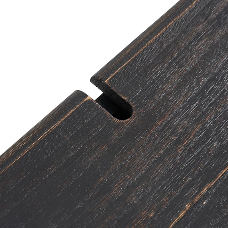 Hippe Charcoal Gray 2 Drawer Nightstand