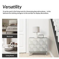 Helga White Wood Charging Nightstand