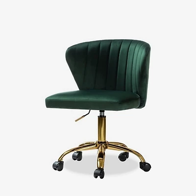 Green Velvet Ilia Office Chair