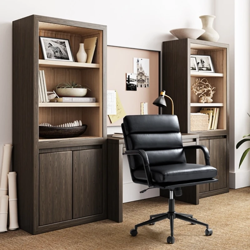 Faux Leather Indigo Office Chair