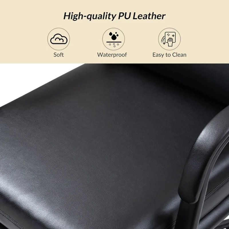 Faux Leather Indigo Office Chair