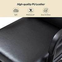 Faux Leather Indigo Office Chair