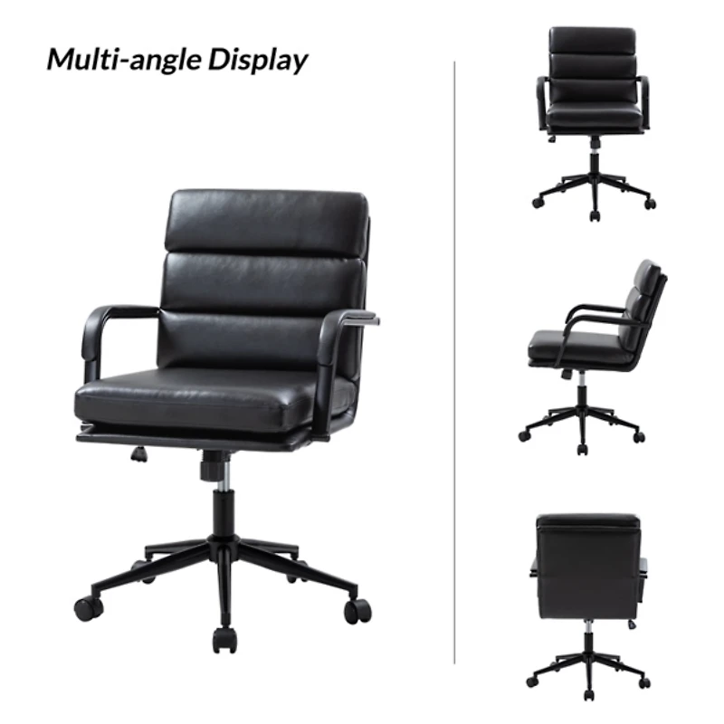 Faux Leather Indigo Office Chair