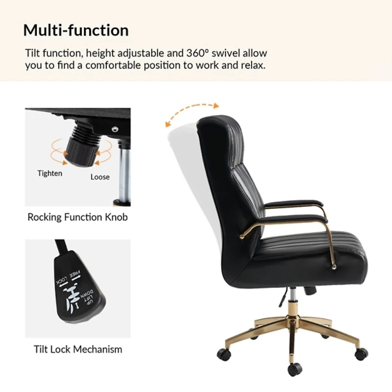 Faux Leather Conan Executive Office Chair