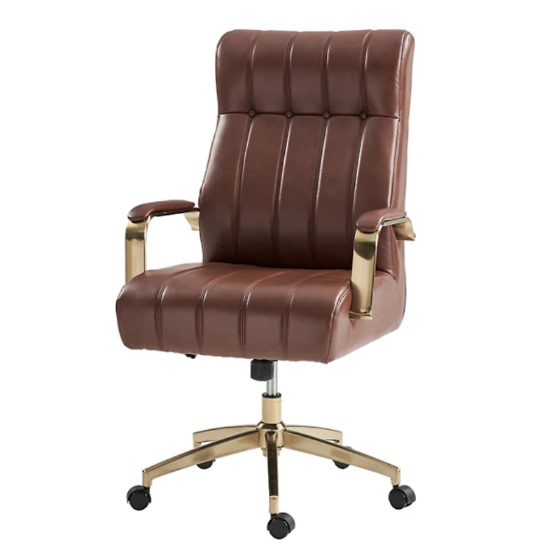 Brown Faux Leather Conan Executive Office Chair