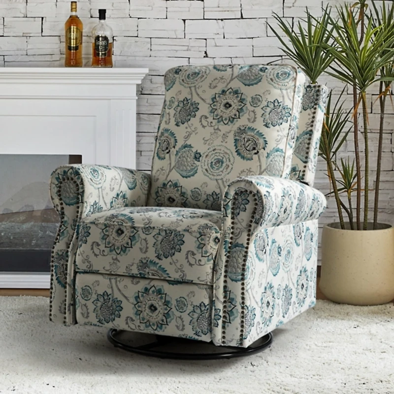 Blue Medallion Kaspar Swivel Manual Recliner