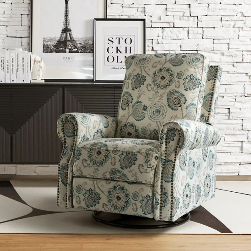Blue Medallion Kaspar Swivel Manual Recliner