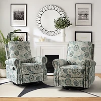 Blue Medallion Kaspar Swivel Manual Recliner
