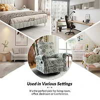 Blue Medallion Kaspar Swivel Manual Recliner