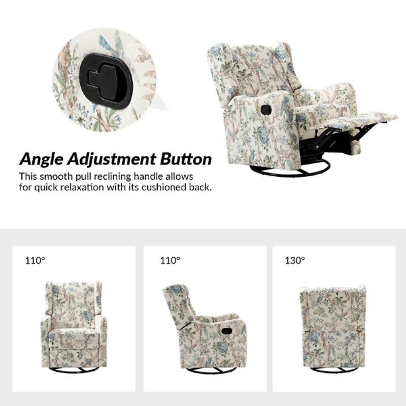 Blue Bird George Wingback Recliner