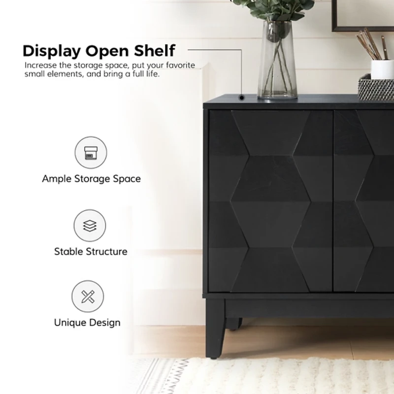 Black Wood Joyce Sideboard