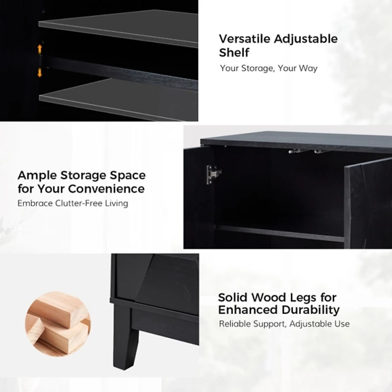 Black Wood Joyce Sideboard