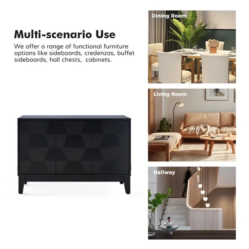 Black Wood Joyce Sideboard