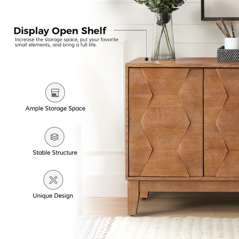 Natural Wood Joyce Sideboard