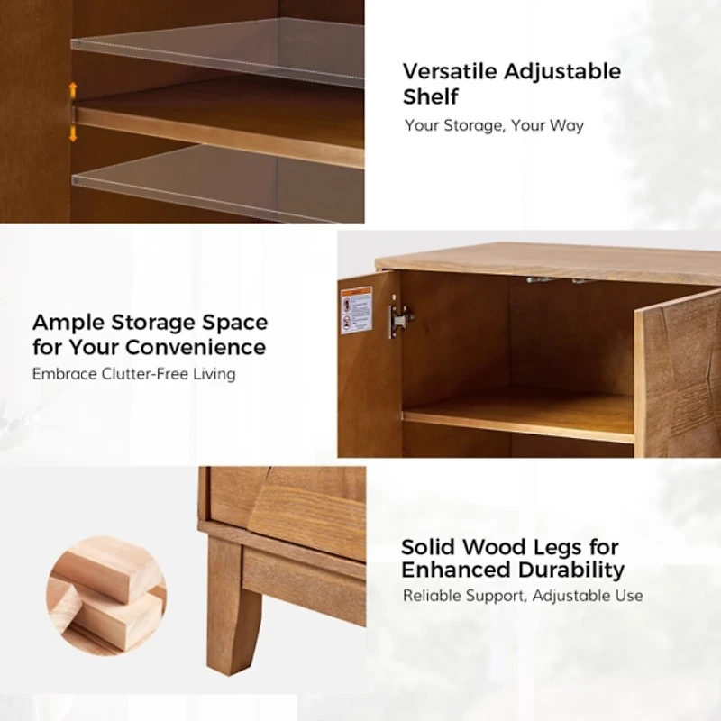 Natural Wood Joyce Sideboard