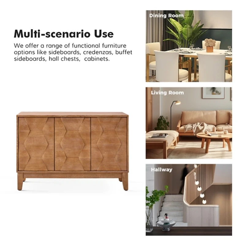 Natural Wood Joyce Sideboard