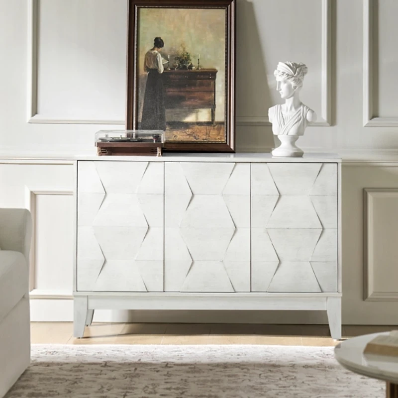 White Wood Joyce Sideboard