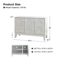 White Wood Joyce Sideboard