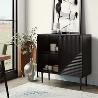 Black Burkart 2-Door Cabinet
