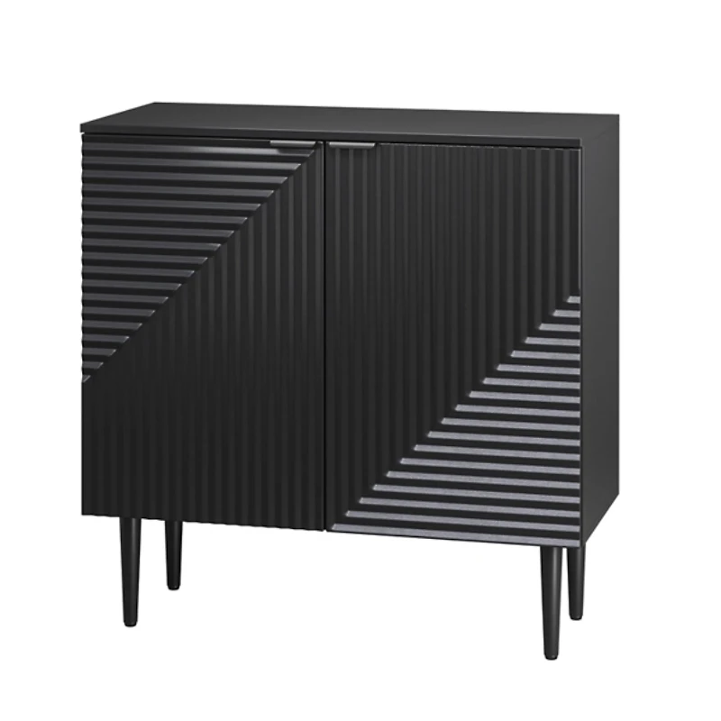 Black Burkart 2-Door Cabinet