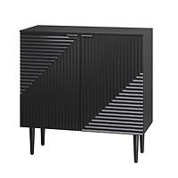Black Burkart 2-Door Cabinet