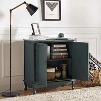 Rustic Blue Hippe 2-Door Cabinet
