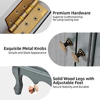 Rustic Blue Hippe 2-Door Cabinet