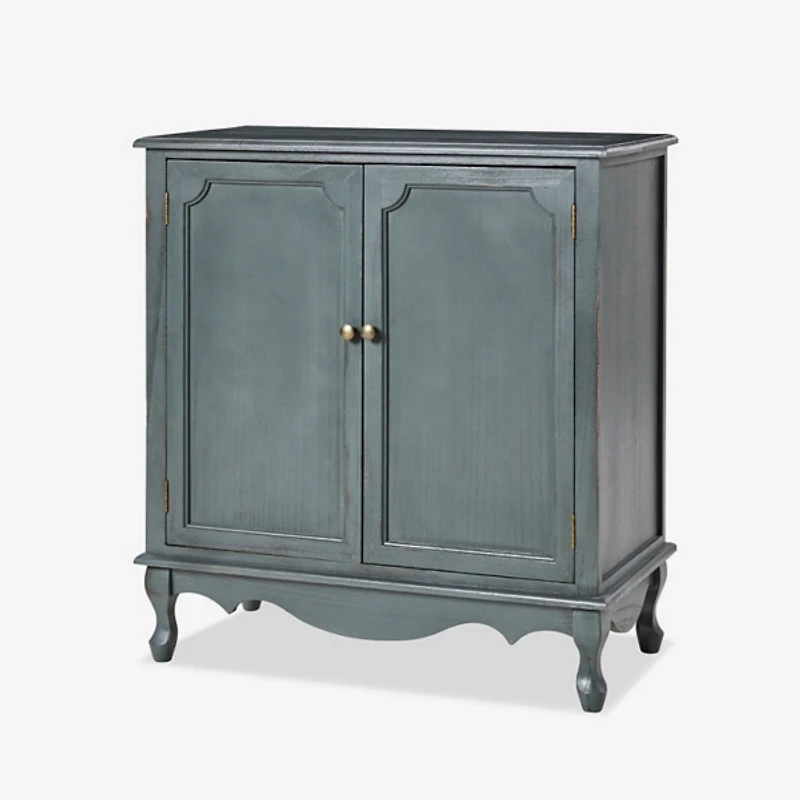 Rustic Blue Hippe 2-Door Cabinet