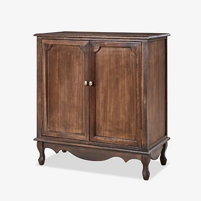 Rustic Walnut Hippe 2-Door Cabinet