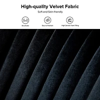 Black Velvet Monica Loveseat