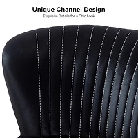 Black Velvet Monica Loveseat