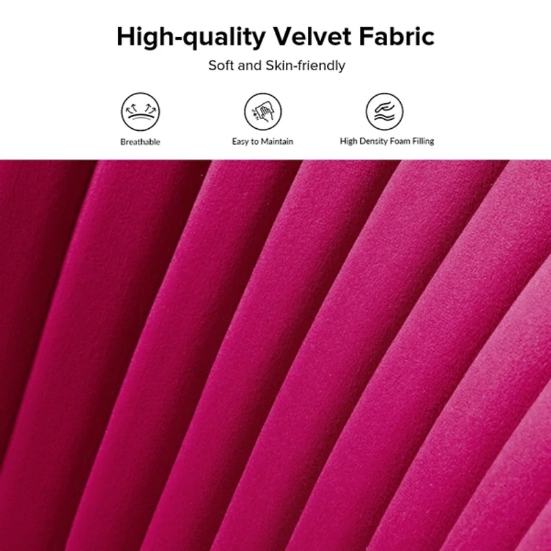 Fuchsia Velvet Monica Loveseat