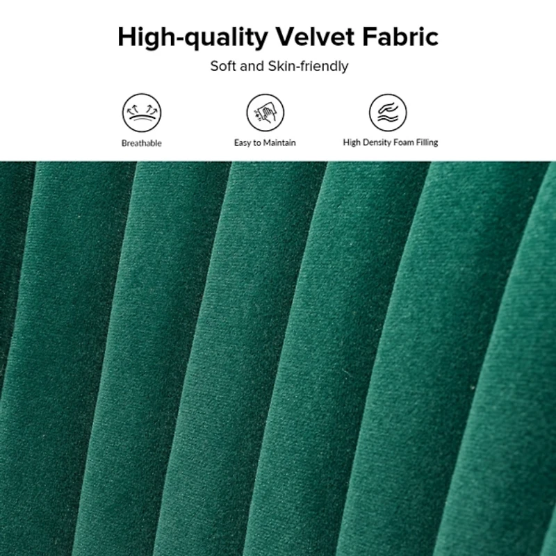 Green Velvet Monica Loveseat