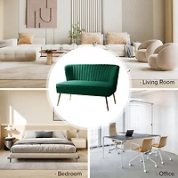 Green Velvet Monica Loveseat
