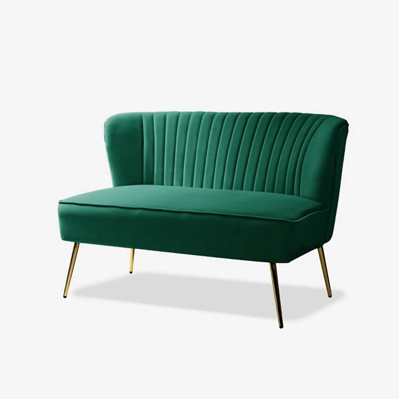 Green Velvet Monica Loveseat