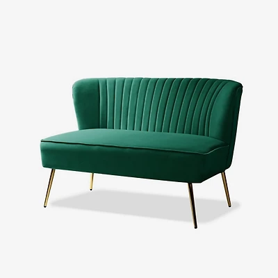 Green Velvet Monica Loveseat
