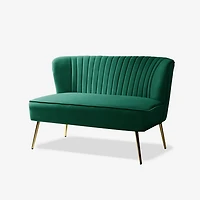 Green Velvet Monica Loveseat