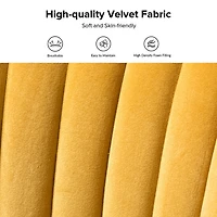 Mustard Velvet Monica Loveseat