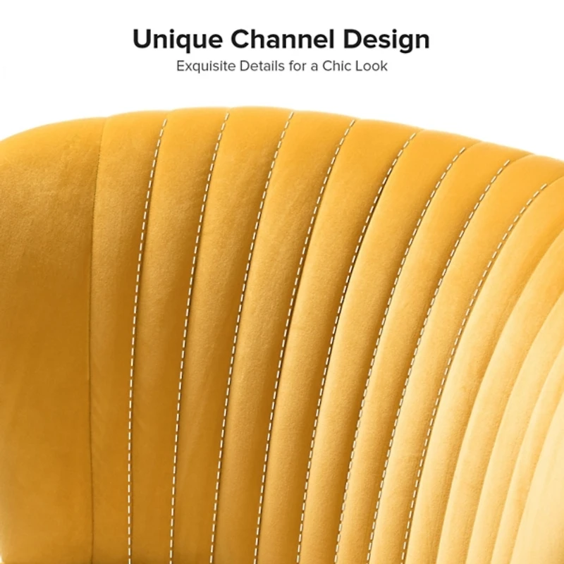 Mustard Velvet Monica Loveseat