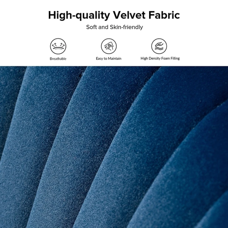 Navy Velvet Monica Loveseat