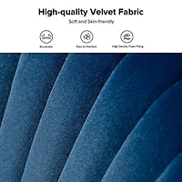 Navy Velvet Monica Loveseat