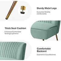 Sage Velvet Monica Loveseat