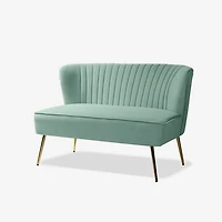 Sage Velvet Monica Loveseat
