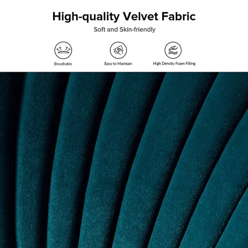 Teal Velvet Monica Loveseat